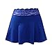 Women's Sexy See Through Sheer Micro Skirts High Waist Party Lace Trim Short Skirt Rave Novelty Clubwear Blue Small