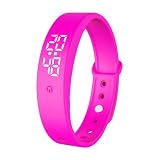 Vibrierendes Vibrating Alarm Wristband Aus Silikon, Diskrete Alternative Zu Alarm Clocks for Bedrooms, Praktischer Organizer Für Männer Als Relojes para Hombres, Sanfte Erinnerung