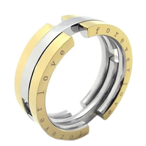 Bague bague femme homme acier inoxydable au style biker et anneau transformable