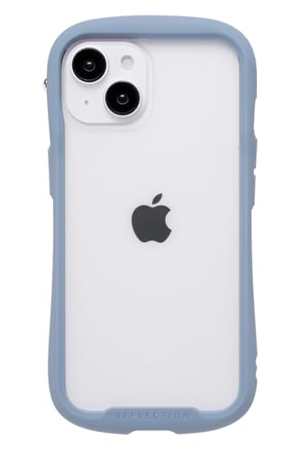 iFace Reflection Frost iPhone 15/14/13 ケース クリア 強化ガラス (ペールブルー)【指紋が目立ちにくい 黄変防止 すりガラス 半透明 アイフェイス iphone15 iphone14 iphone13 カバー 耐衝撃