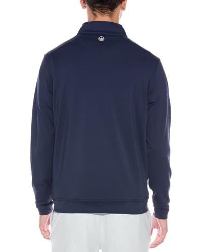 PETER MILLAR Mens Quarter Zip Knitwear, Xl, Blue2
