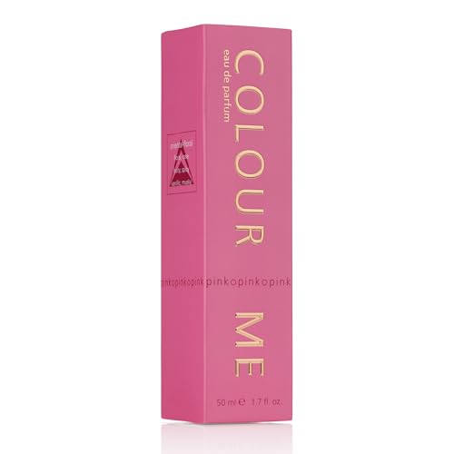 Image of COLOUR ME Pink by Milton-Lloyd - Perfume for Women - Floral Scent - Opens with Almond Blossom, Lilies, and White Rose - Blended with Vanilla Base - For Warm, Romantic Ladies - 1.7 oz EDP Spray