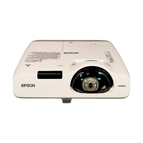 Image of Epson PowerLite 520 3LCD Projector Short-Throw 2700 ANSI H674A HDMI, Bundle: Remote Control, Power Cable, HDMI Cable