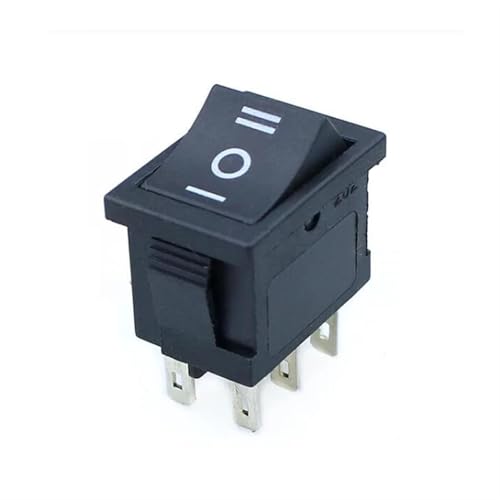 Mini interrupteur KCD1 inverseur 3 positions pour double circuit électrique - 5