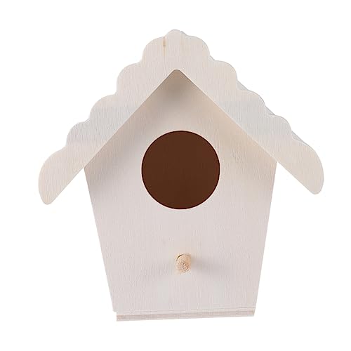MOBUTOFU 5個 松の鳥の巣 庭用ハリネズミハウス 鳥かご 鳥の家 鳥の餌箱 ネスト ハチドリの家 巣箱キット 鳥の巣箱 装飾 鳥小屋のベッド 屋外の鳥のアクセサリー 木の鳥の巣 木製