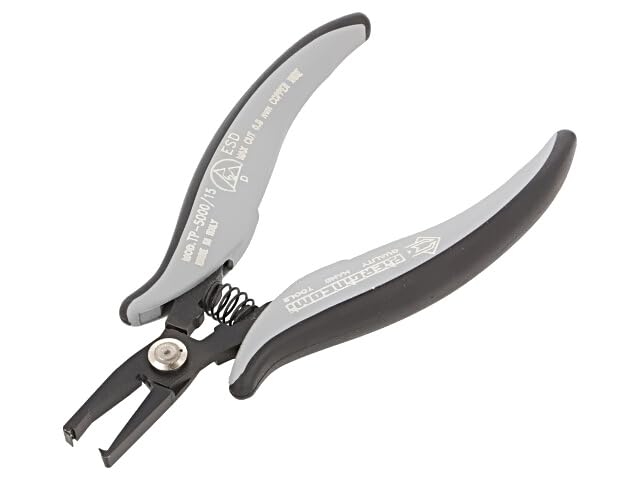 Pinces ESD TP 5000/15D PIERGIACOMI 147mm pour la découpe de composants
