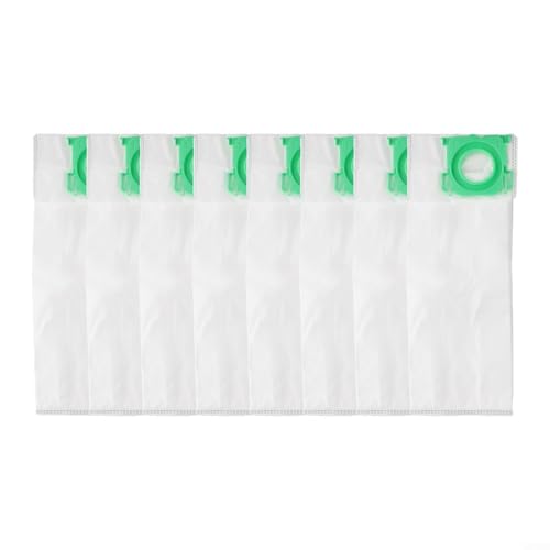Image of 8-Pack – Vacuum Cleaner Sebo Bags for Sebo 6629er and X Series Nonwoven with Filter Bags Dust Replacement Compatible Upright Vacuums White Green