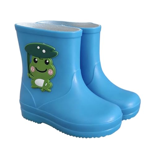 Generisch Botas de goma para niños, diseño de dibujos animados, impermeables, antideslizantes, ligeras, para niñas, niños, cómodas, antideslizantes, suelas, fáciles de poner, botas de barro, al aire