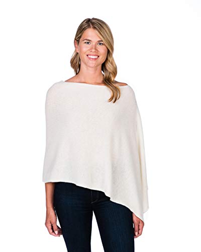 Image of CLAUDIA NICHOLE Womens 100% Cashmere Dress Topper - Cashmere Poncho Wrap