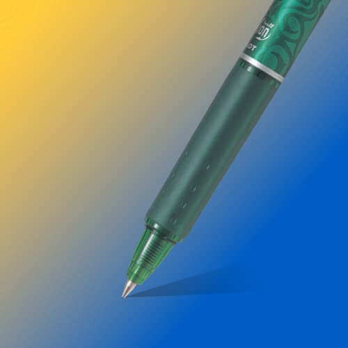Image of Luxor Fine Writer Green Color (pack Of 10 Pen) & Pilot Frixion Clicker Roller Pen (Green),1 Count (Pack of 1),9000019531