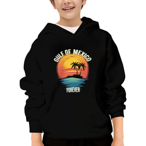 Retro Gulf Of Mexico Forever Hoodies for Teen Girls Boys Lightweight Kangaroo Pocket Sweatshirt