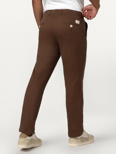 Image of Urbano Fashion Men's Straight Fit Mid Rise Cotton Casual Chinos Trousers Stretch