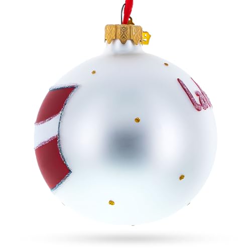 Drapeau de la Lettonie décoration de Noël idée cadeau originale