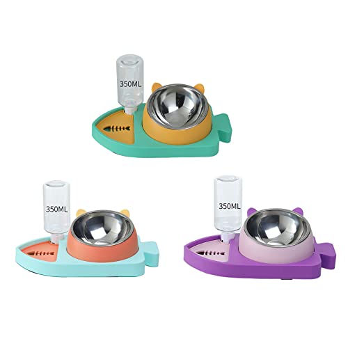 Fuente de agua 3 en 1 para mascotas con bowl inoxidable miniatura 5