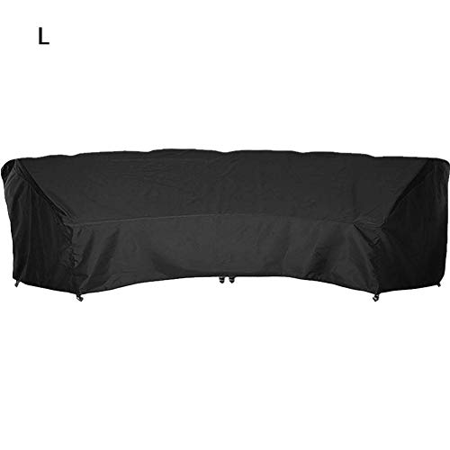 VERLOCO Garden Patio Table Cover, Furniture Protector Heavy Duty Oxford Cloth Waterproof Dust-proof Anti-UV, For Sofa Chairs, All Weather Storage, 483x99x92cm