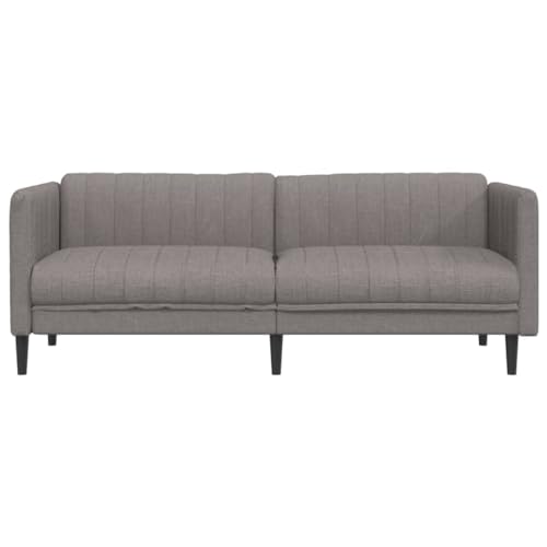 Homgoday Sofa 3-Sitzer Loungesofa Polstersofa mit Armlehnen Gästesofa Modern Couch 3er Sitzsofa Doppelsofa Sitzmöbel Sofa für Wohnzimmer, Schlafzimmer Taupe Stoff – Bild 4