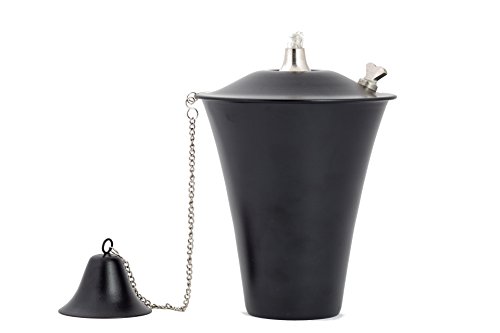 Legends Kona Outdoor Garden Torch With Pole And Matching Snuffer (Smooth Black ) #TOP4