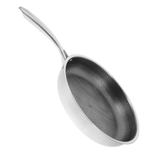 Poêle acier inoxydable alvéolée CRAFTHROU argentée facile à nettoyer - 2