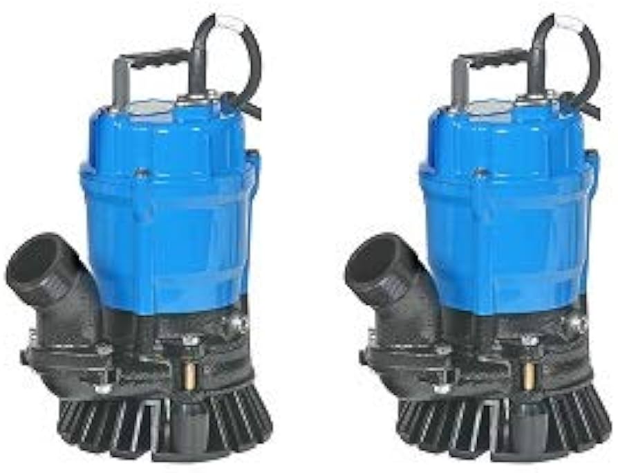 Tsurumi HS2.4S; semi-vortex submersible trash pump w/agitator, 1