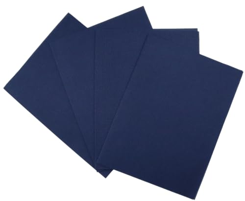 Image of KCS 4 pc of 12 inch x 18 inch /30cmx45cm 14 Count Cotton Aida Cloth Cross Stitch Fabric (Navy Blue)