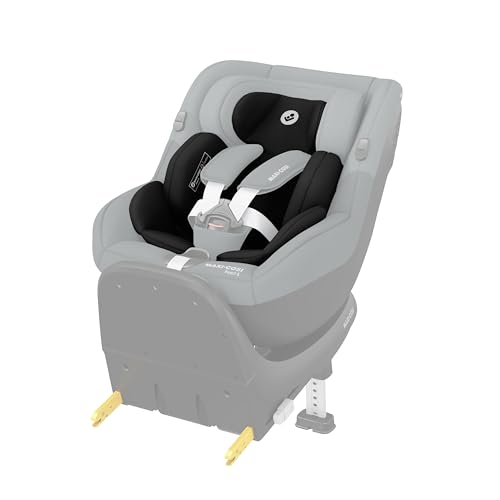 Maxi Cosi Pearl S Reductor Recién Nacido, Accesorio compatible con Silla Coche Maxi Cosi Pearl S, 0 3M, 40 60cm, Lavable a máquina, Silla Coche desde el Nacimiento, Tejidos Eco Care, Authentic Black