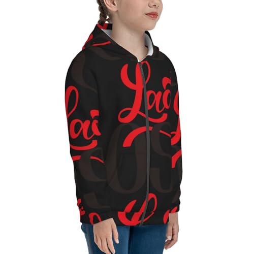 Lady Boss Kid Hoodies Boys Zip Up Sweatshirts Girls Pullover with Pocket4