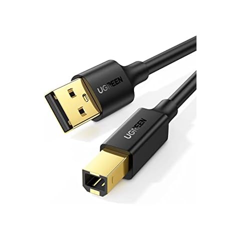 UGREEN Druckerkabel USB Scanner Kabel Typ B Anschlusskabel Drucker USB A auf USB B Stecker Printer Cable kompatibel mit HP, Canon, Epson, Lexmark, Brother Cover