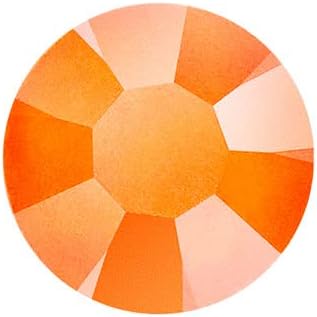 144 piezas SS10 Preciosa Maxima Cristal Checo Parte trasera plana 438 11 615, diamantes de imitación para manualidades, naranja neón