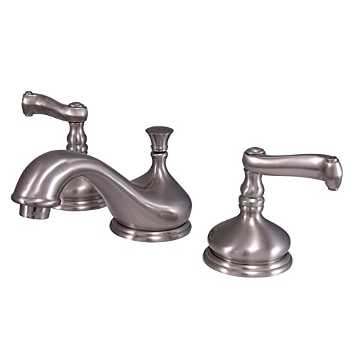 Black Friday ๐ฅ Kingston Brass KS1168FL Royale Widespread Lavatory Faucet, Brushed Nickel Black Friday ๐ฅ Kingston Brass KS1168FL Royale Widespread Lavatory Faucet, Brushed Nickel