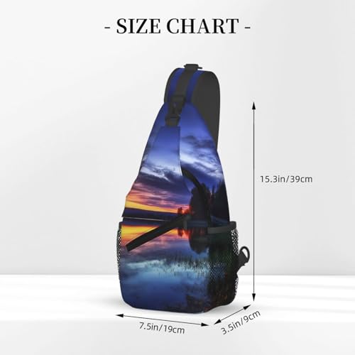 Bolso tipo bandolera unisex negro para viajes miniatura 2