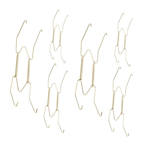 OUNONA Robust Metal Plate Hangers for Wall Display Plate Rack Holder in Multiple Sizes