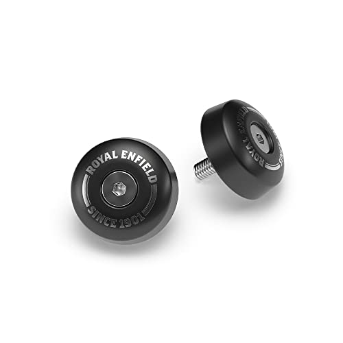 Royal Enfield KXA00271 Black Bar End Finishers for Super Meteor 650 and Shotgun 650