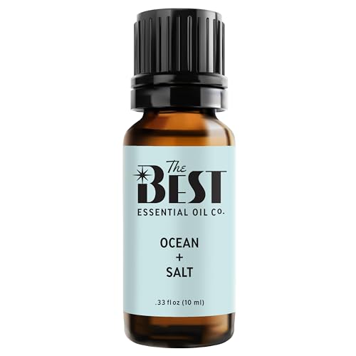 The Best Ocean + Salt Essential Oil Blend- Premium Grade- 100% Pure & Natural for Aromatherapy, Diffuser, Spa, Massage, Air Freshener- 10 ml (.33 fl oz)