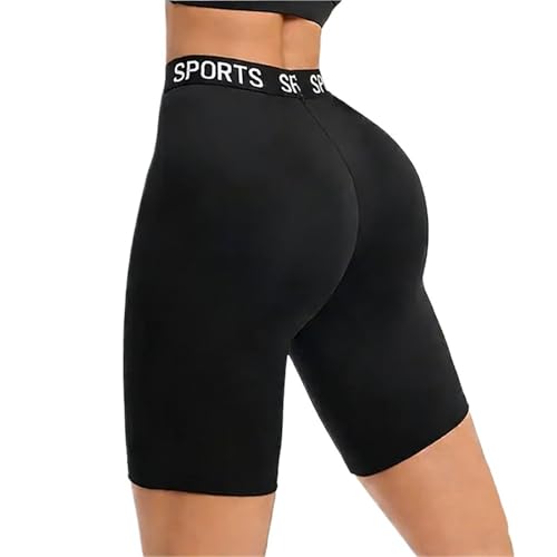 NFEKLFI Yoga Pantalones Cortos Pantalones Cortos de Yoga for Mujer, Mallas Transpirables Cintura Alta con Bolsillo, Gimnasio, Correr, Deportes compresión(Letter,M)