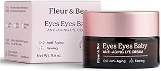 FLEUR & BEE Anti Aging Eye Cream | Clean, 100% Vegan & Cruelty Free | For Dark Circles, Puffy Eyes and Wrinkles | All Skin Types | Eyes Eyes Baby 0.6 oz