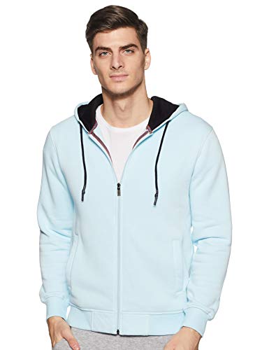 Image of Qube By Fort Collins Men Cotton Hooded Sweatshirt