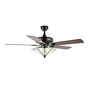 Jonathan y jyl9609a moravia farmhouse rustic iron star shade led ceiling fan with remote for bedroom living room dining room 52 5 light black  urban country home decor