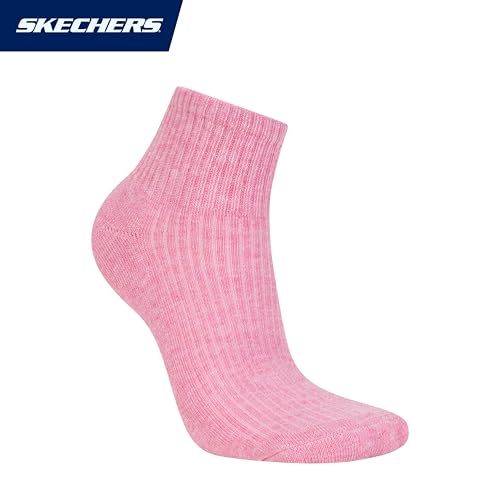 Image of Skechers Women's 10-pack Half Terry Classic Quarter Crew Socks, Comfort-fit & Cushioned Footbed