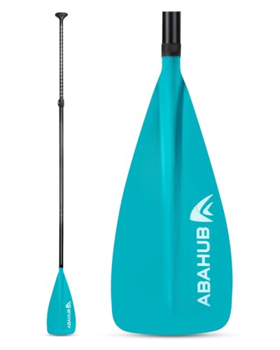 Abahub Kids SUP Paddle - 3 Piece Adjustable Stand Up Paddle Board Paddles 55' - 70',Durable, Lightweight & Floating Paddleboard Oar,Teal