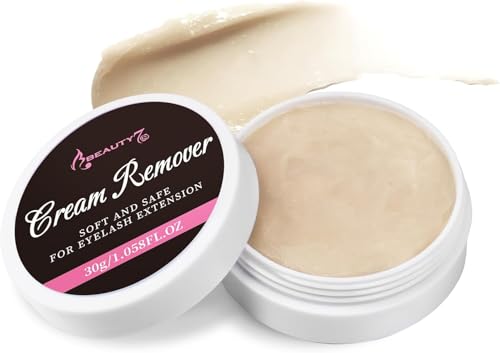 Beauty7 Wimpernkleber Entferner Cream Wimpernverlängerungslöser Beige Wimpernkleber Lösemittel wimpern extension Entferner Remover Cream 30ml