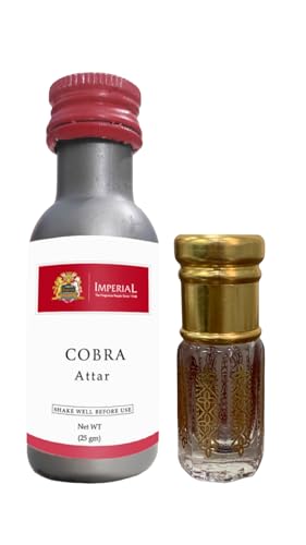 Generic Cobra Attar, 25gm, Luxury Unisex Attar + Free Refillable Bottle