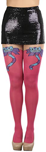 Image of ToBeInStyle Women's Cute Thigh High Printed Character Tights
