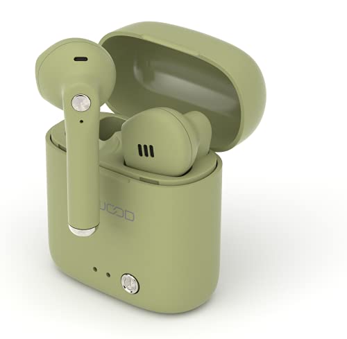 Ledwood Apollo Ecouteurs sans Fil Stéréo Bluetooth 5.0 + EDR - Appairage Automatique - Micro USB DC 5V - Charge Rapide - Assistant Vocal - Compatible iOS/Android (Kaki) Cover