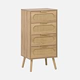 Finitions soignées : Poignée en métal doré