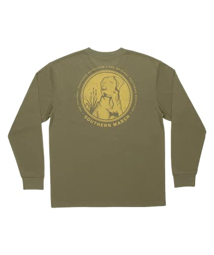 Southern Marsh Men’s FieldTec Comfort - Engraved Outfitter T-Shirt – Long Sleeve Casual Graphic Tee