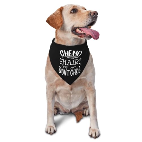 Chemo Hair Don't Care Pet Scarf Triangular Head Dog Bib