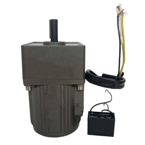 GTPBAO Speed Regulate 25W Fixed Speed Gear Motor 220V AC Single Phase 4IK25GN-C Constant Speed 80x80mm Frame 10mm Shaft Reducer Motor Reducer(7.5K)