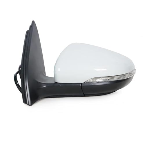 Rétroviseur Golf 6 gauche blanc avec clignotant chauffant pour VW MK6 2009-2013
