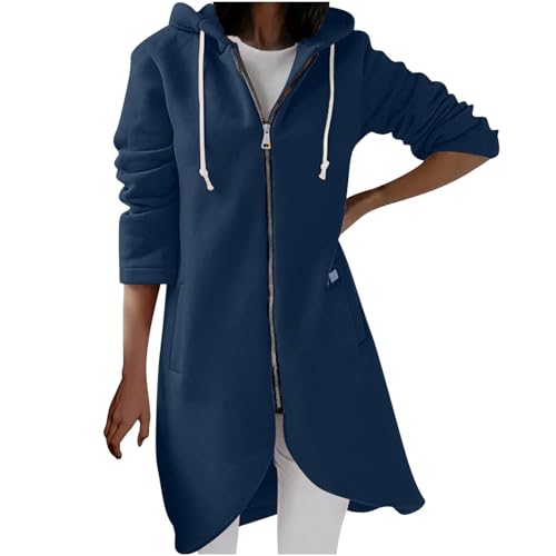 Veste à fermeture éclair femme : sweat à capuche ample pour le sport et l'automne