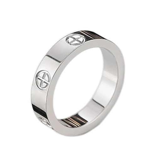 Bague anneaux ring bijoux femmes hommes vis love couleur rose silver